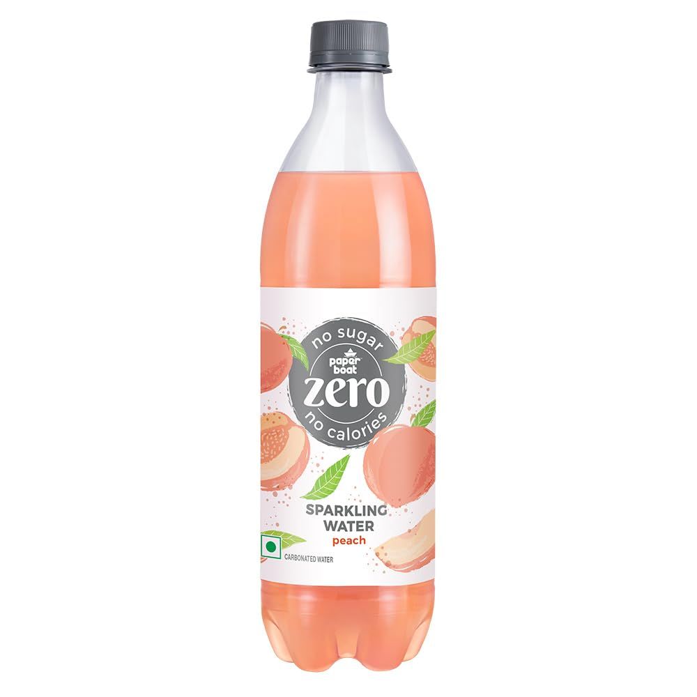 Paper Boat  ZERO Sugar  Sparkling Water Peach, 250ml (Pack Of 6Pcs) 