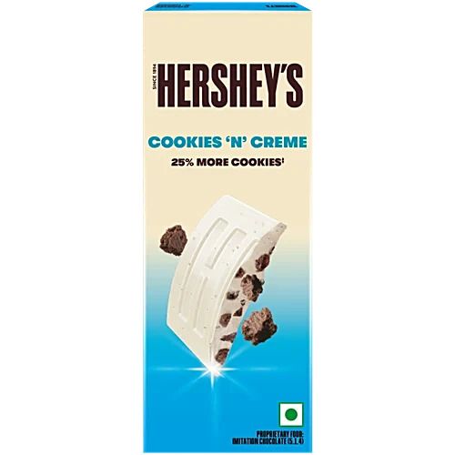 Hersheys Cookies &amp; Creme Chocolate Bar, 40 g