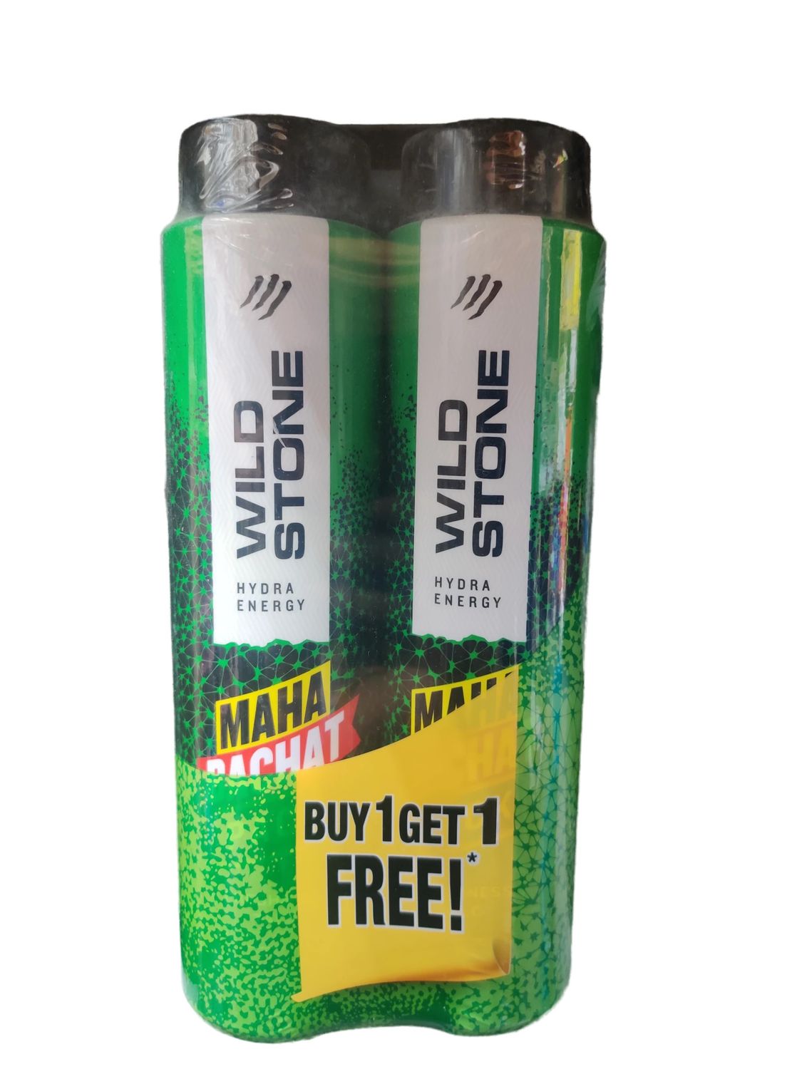 Wild Stone Hydra Energy Talcum Powder for Men - 400g (Buy 1 Get 1 Free)