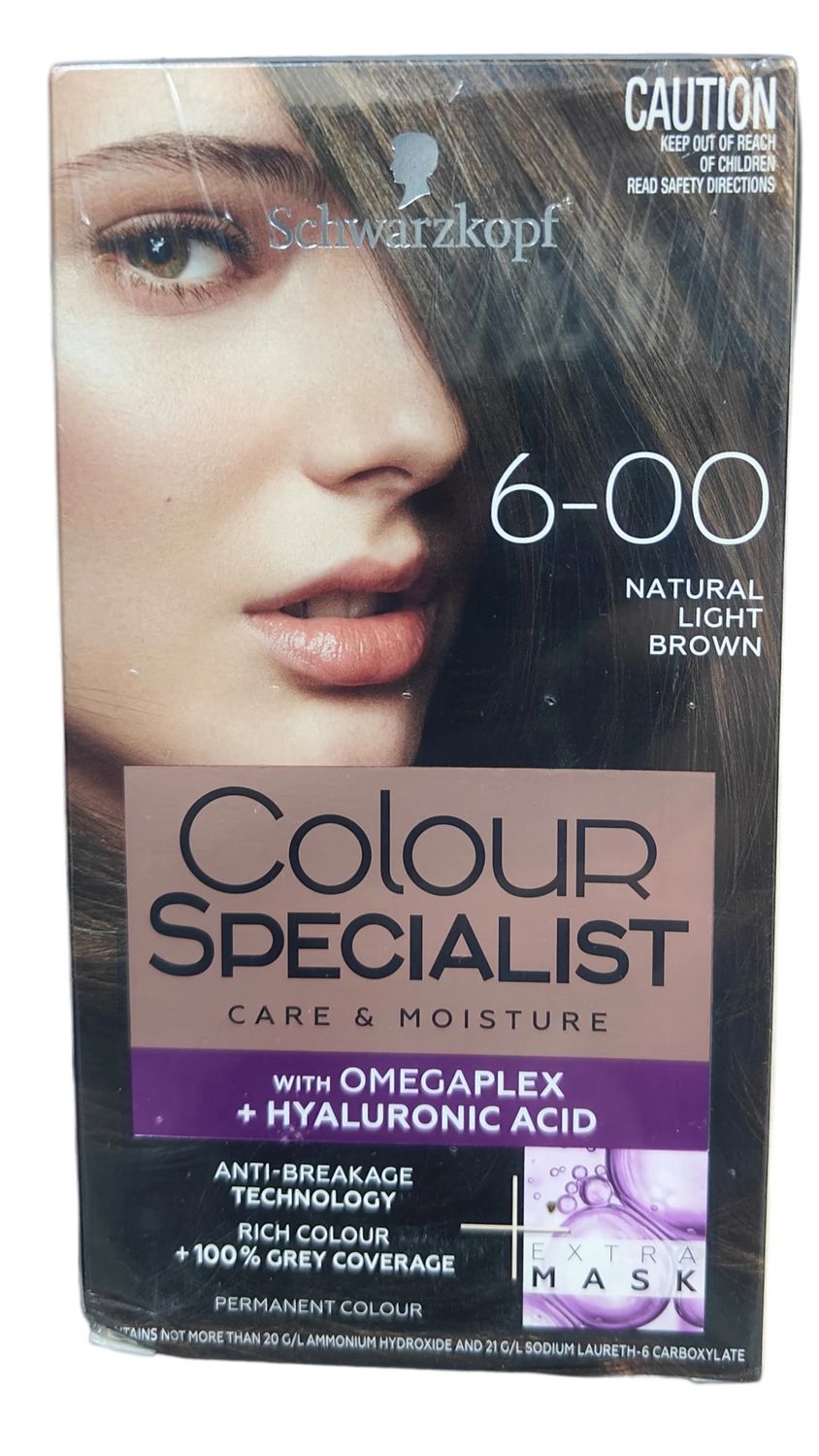 Schwarzkopf Colour Specialist Permanent Hair Colour, 6 Natural Light Brown