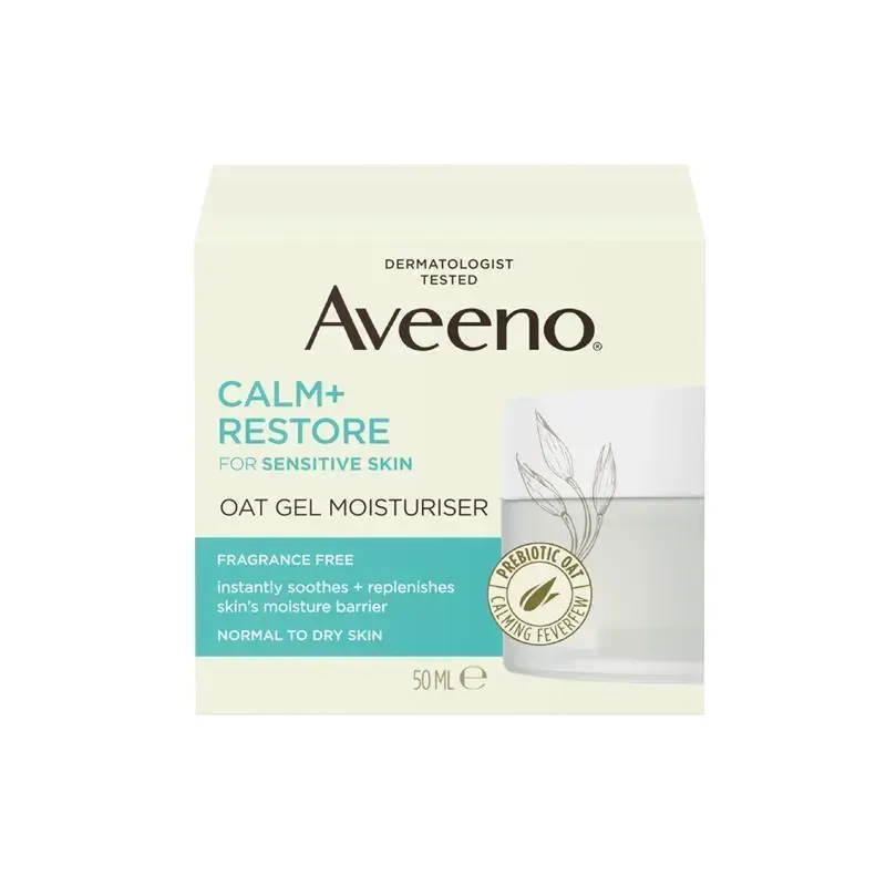 Aveeno Calm+ Restore Oat Gel Moisturiser 50ml - (1300) Aveeno Calm+ Restore Oat Gel Moisturiser 50ml - (1300)