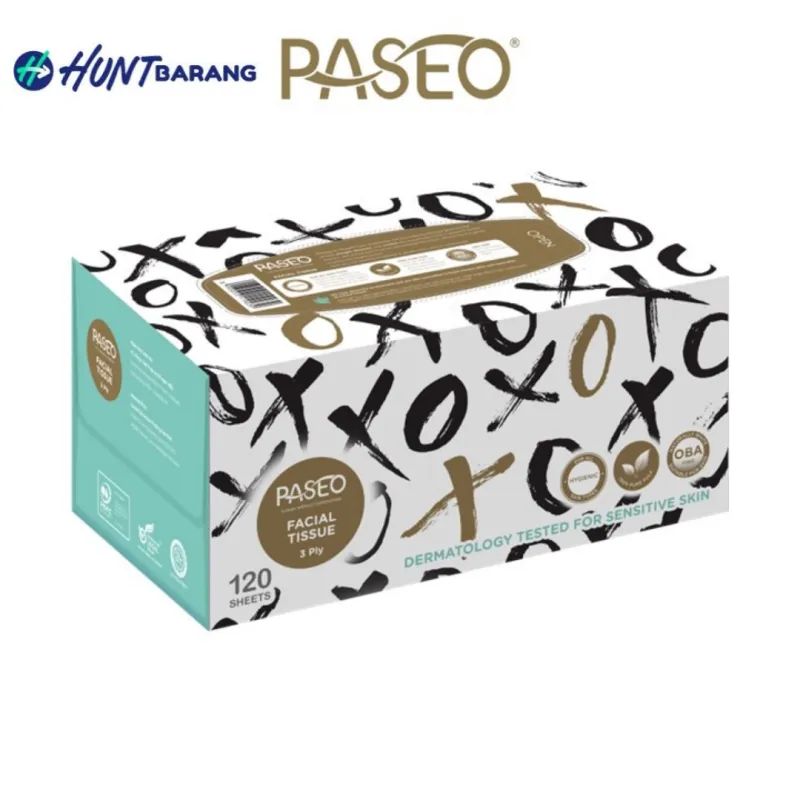 Paseo 3 Ply Facial Tissue Box - 100 Sheets (180)