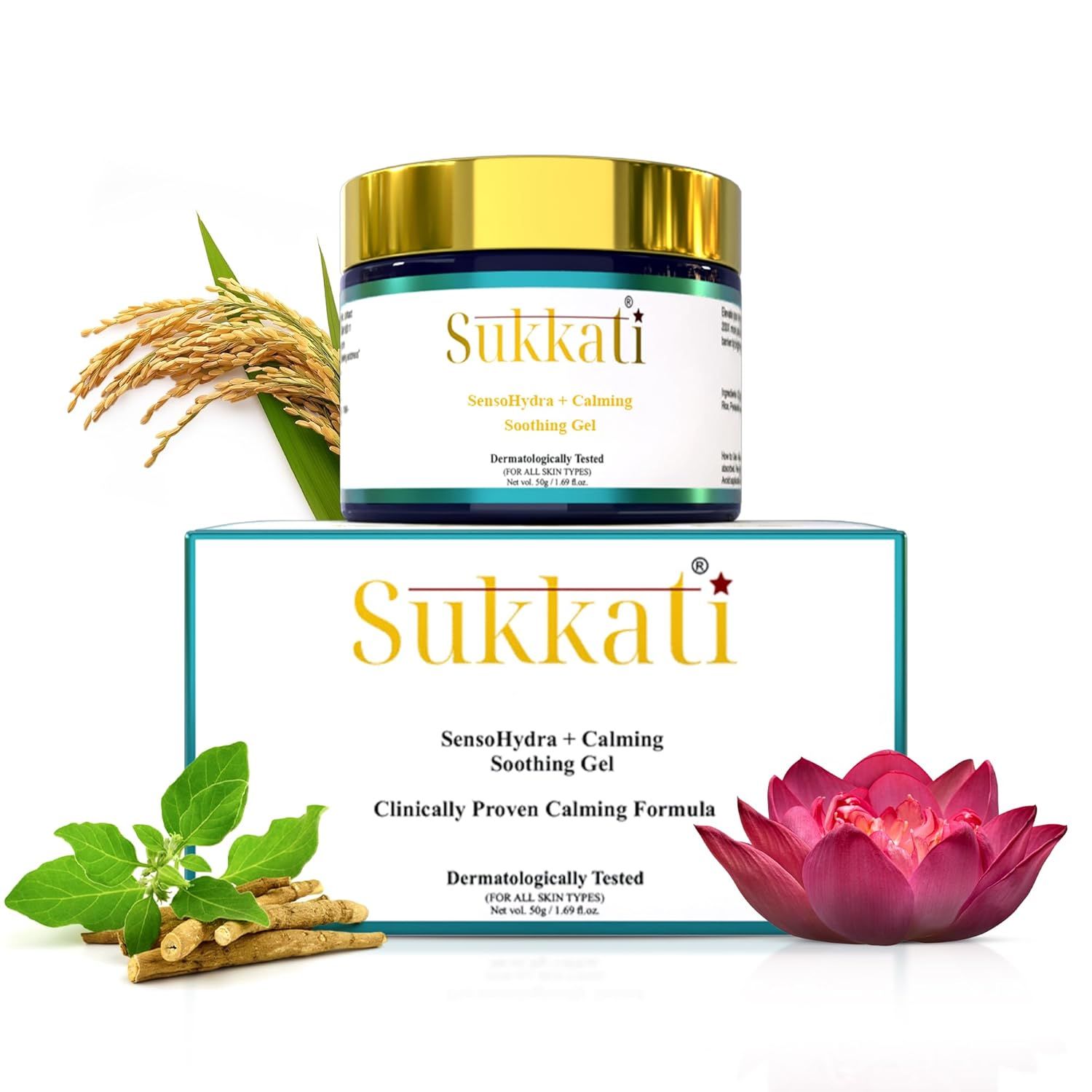Sukkati Sensohydra + Calming Soothing Gel 50g (999)