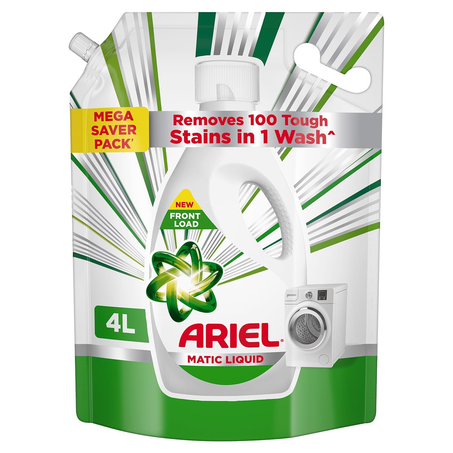 Ariel Front Load Matic Liquid Detergent Pouch ,4LTR - (839)