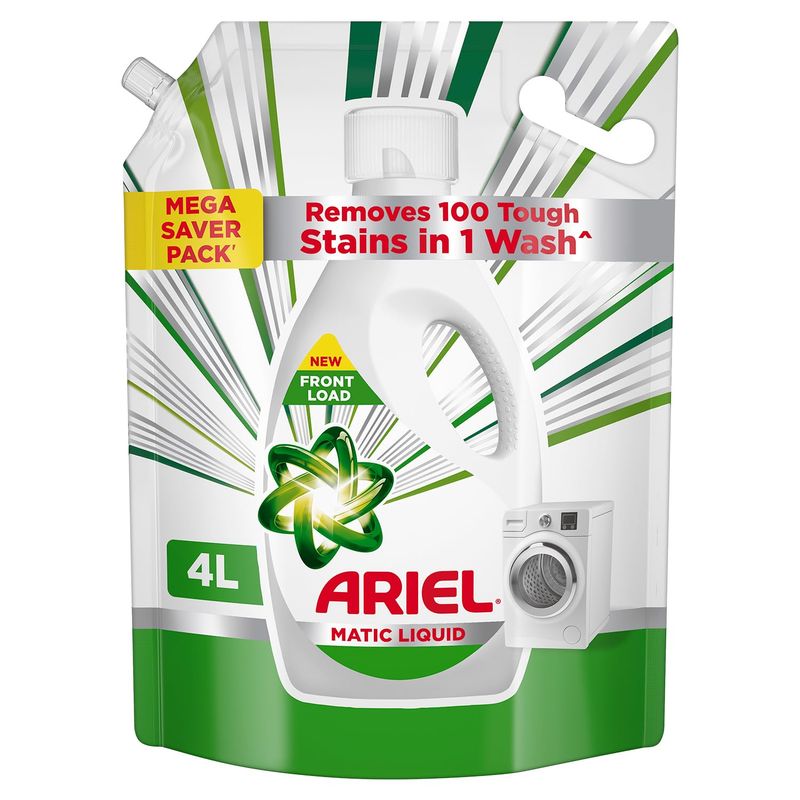 Ariel Front Load Matic Liquid Detergent Pouch ,4LTR - (855)