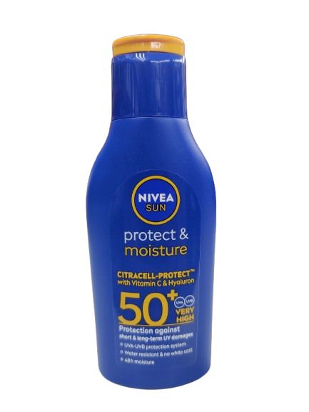 Nivea Sunscreen SPF 50+ Protect And Moisture Very Waterporoof - 75ml (499)