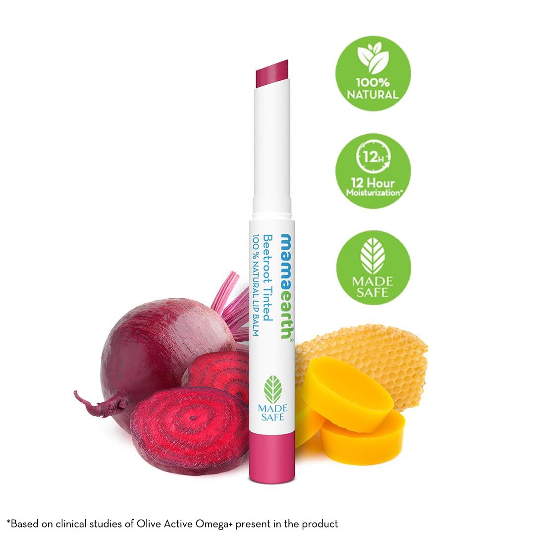Mamaearth Beetroot Tinted 100% Natural Lip Balm - 2g (299)