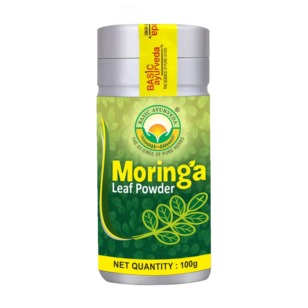 BASIC AYURVEDA Moringa Leaf Powder 100gm (MRP190)