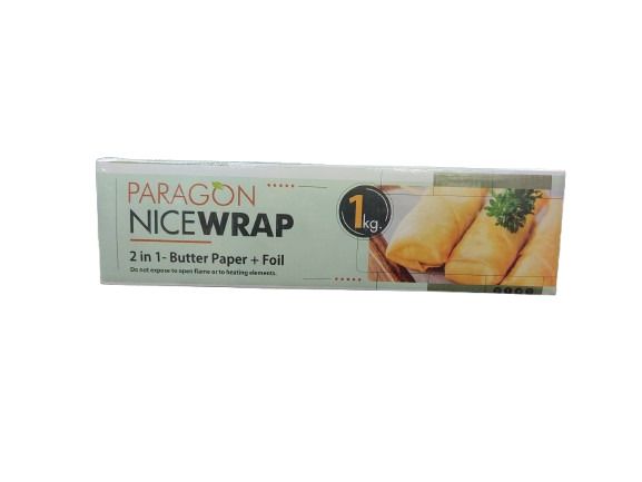 Paragon Nice Wrap 2 In 1 Butter Paper + Foil - 1Kg (600)