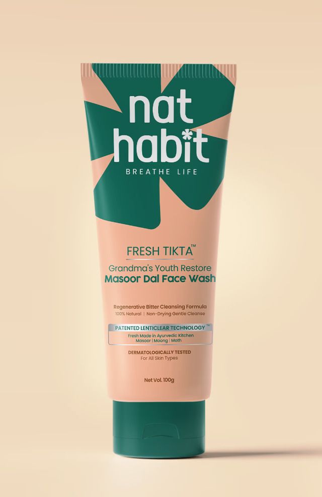 Nat Habit Fresh Tikta Masoor Dal Face Wash - 100g (269)
