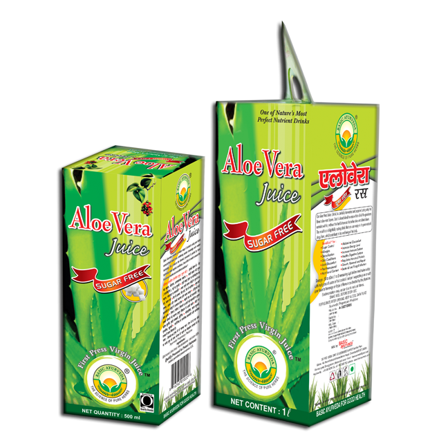 Basic Ayurveda Aloe Vera Juice (Sugar Free) 500ml (MRP 185)