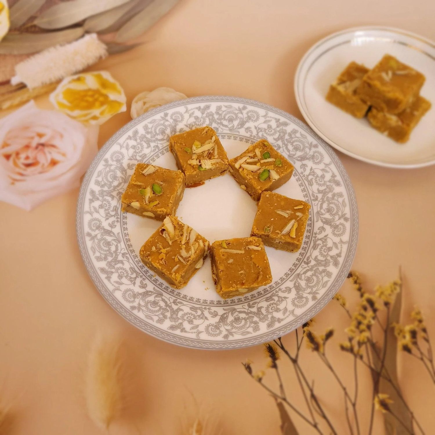 Shrine Special Rosted Chana Badam Barfi 500gm