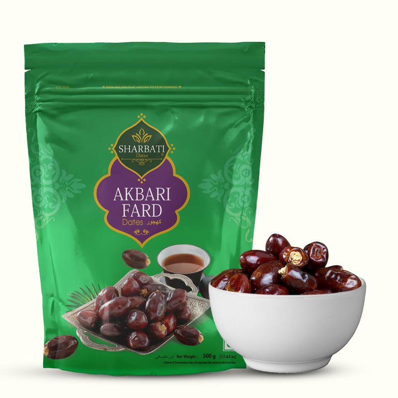 SHARBATI DATES Akbari Fard Dates 500gm 