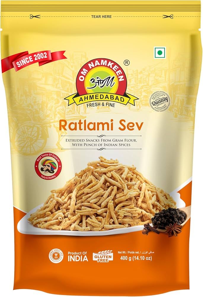 Om Namkeen Ratlami Sev Namkeen 400gm