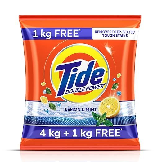 Tide Plus Extra Power Detergent Washing Powder - 4+1 kg  