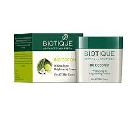 Biotique Bio Coconut Whitening and Brightening Cream For All Skin Types,50g (360)