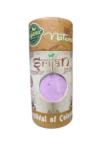 Organic Herbal Gulal Purple (Levender Fragrance) 100 gm Box
