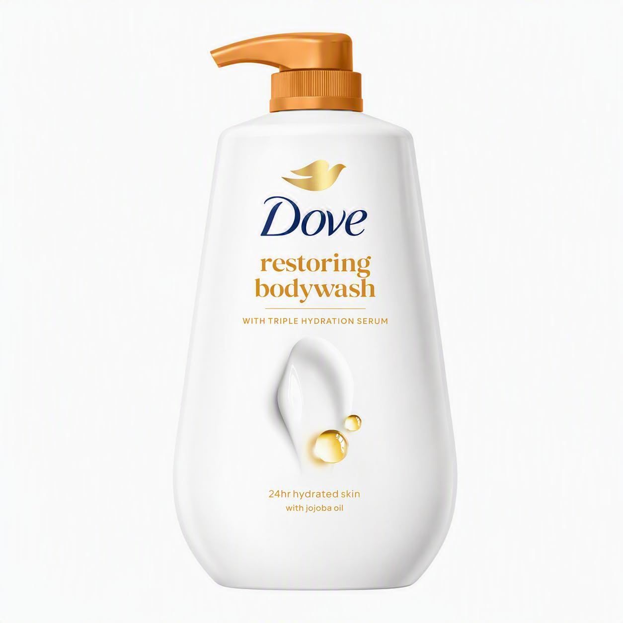 Dove Dryness Care Body wash infused with Jojoba Oil to deeply nourish 800ml (Golden)