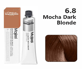 Loreal Professionnel MAJIREL 6.8 (Mocha Dark Blonde) hair colour (485)