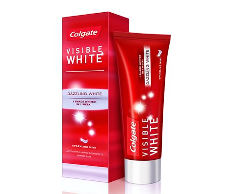 Colgate Toothpaste Visible White Sparkling Mint - 100gm (Pack Of 2 Pcs)