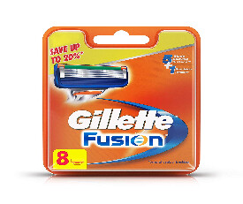 Gillette Fusion Manual Shaving  Blades - 8s Pack (Cartridge) (2249)