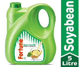 Fortune Soyabean Oil - 4.550 kg Jar + Besan 500g Free (1035)