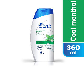 Head and Shoulders Cool Menthol, 340ml Shampoo (434)