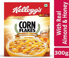 Kelloggs Real Almond and Honey Corn Flakes,300gm (199)