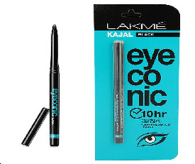 Lakme Eyeconic Kajal, Black - 0.35g (Pack Of 2 Pcs) (450)