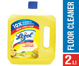 Lizol (Yellow) Disinfectant Floor Cleaner Citrus - 2LTR