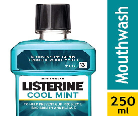 Listerine Cool Mint(Blue) Mouthwash - 250ml