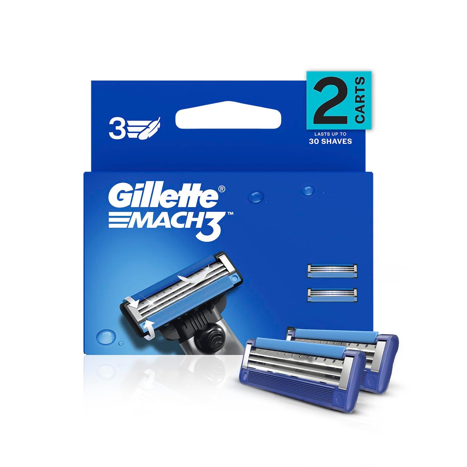 Gillette Mach 3 Manual Shaving Blades - 2s Pack (375)