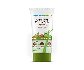 Mamaearth Aloe Vera Face Wash with Aloe Vera &amp; Ashwagandha - 100 gm (285)