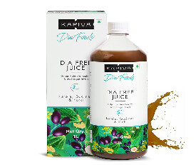Kapiva Dia Free Juice, 1L | For Holistic Diabetes Care | Amla, Karela, Jamun, Guduchi