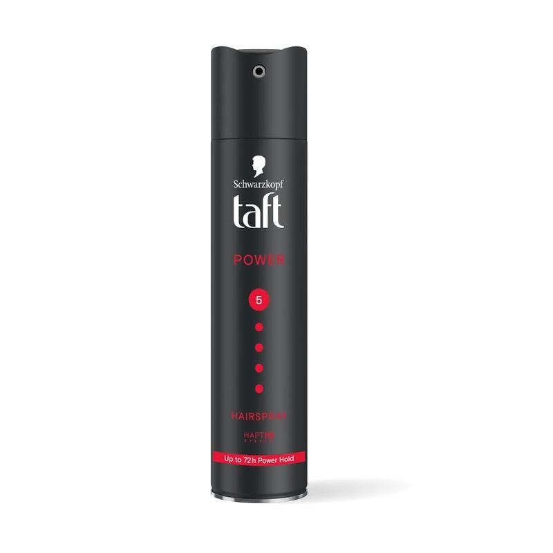 Schwarzkopf Taft Hair Spray BLACK (NO-5) Power Hair Lacquer Mega Strong - 250ml