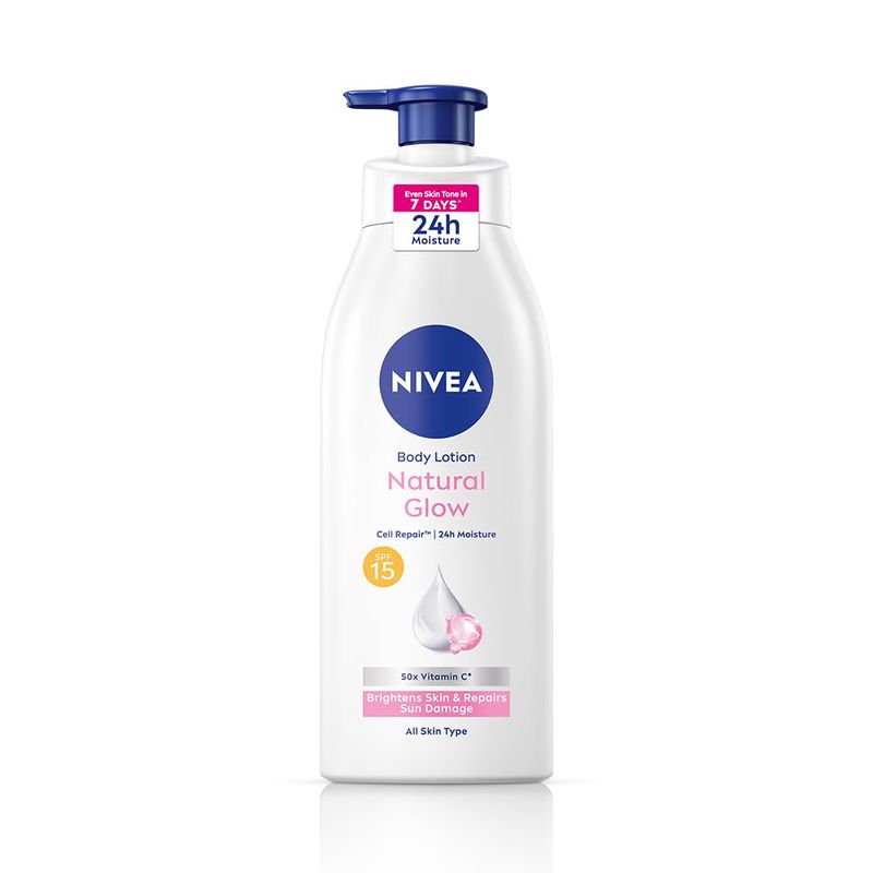 Nivea Natural Glow Even Tone Complex SPF 15 Body Lotion, 400ml (645)
