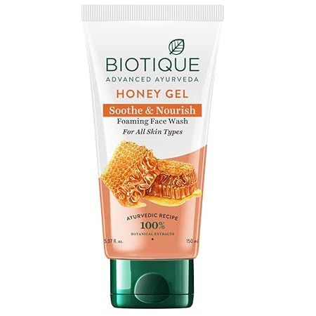Biotique Honey Gel Soothe &amp; Nourish Foaming Face Wash - 150ml  (320)