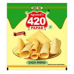 Aggarwals 420 Plain Square Papad