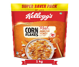 Kelloggs Real Almonds and Honey Corn Flakes - 1kg (540)