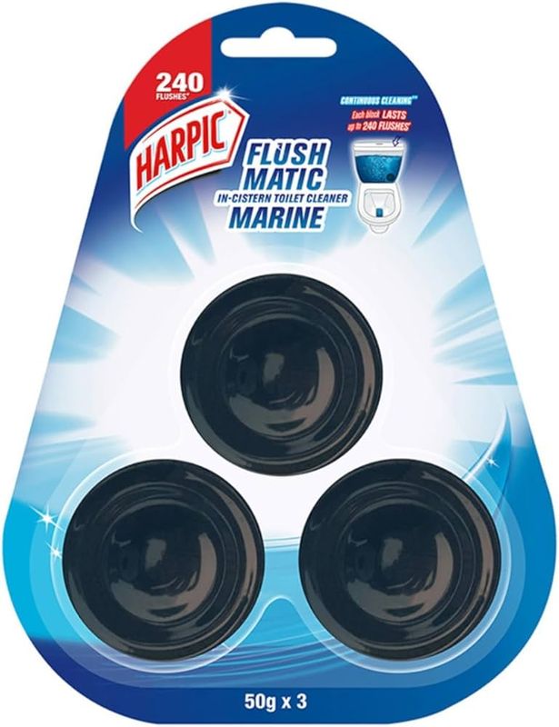 Harpic Flush Matic In-Cistern Toilet Cleaner - 50 g (Pack of 3)