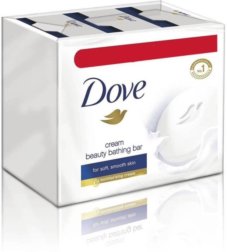 Dove Cream Beauty Bathing Soap Bar - 125gm (Pack Of 5 Pcs) (465)