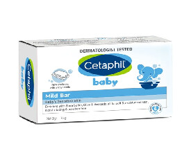 Cetaphil Baby Mild Bar 75gm, Kids Soap for Bath(260)
