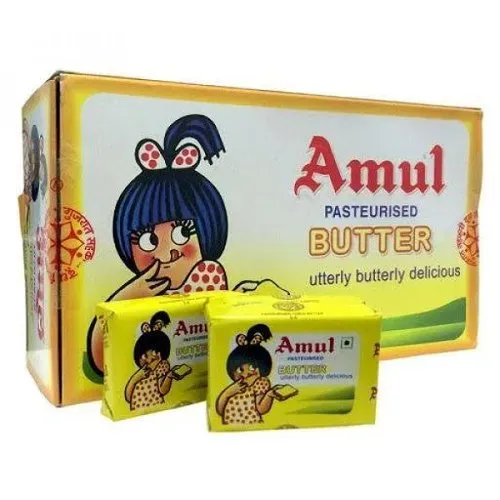 Amul Butter 1kg (20g Each,50Pcs) (MRP635)