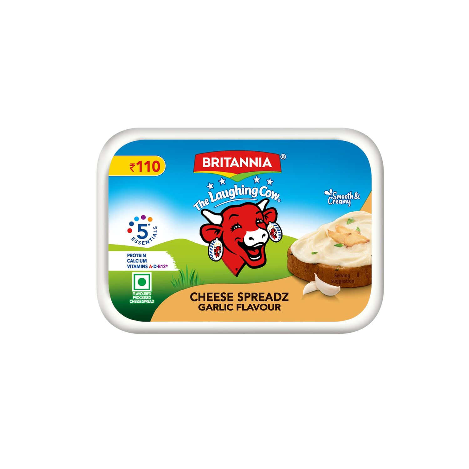 Britannia Cheese Spread Garlic Flavour 180gm