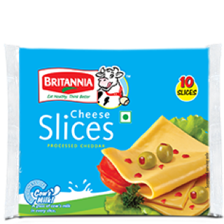 Britannia Cheese Slice 180gm (Pack Of 10 Pcs)