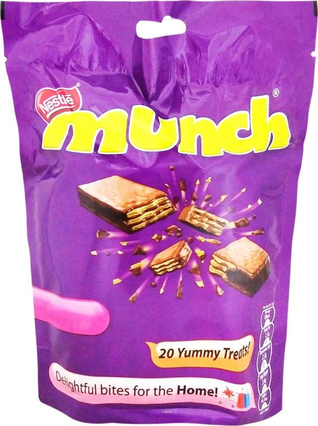 Nestle Munch Chocolate Home Pack 166.6gm (Pack Of 18 Pcs)