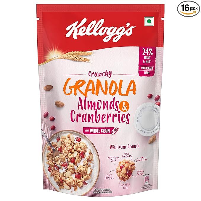 Kelloggs Crunchy Granola Almonds and Cranberries - 460g (380)