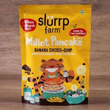 Slurrp Farm Instant No Maida Millet Pancake Mix | Banana Choco Chip, 300gm