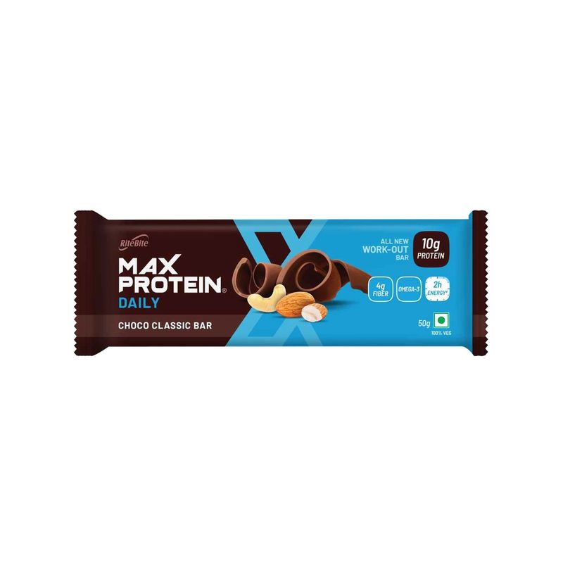 RiteBite Max Protein Choco Classic Bar 50gm  (10gm Protein)