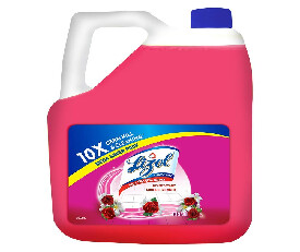 Lizol Disinfectant Floor &amp; Surface Cleaner, Floral - 5LTR+ 1 Feather Duster FREE  (1129)